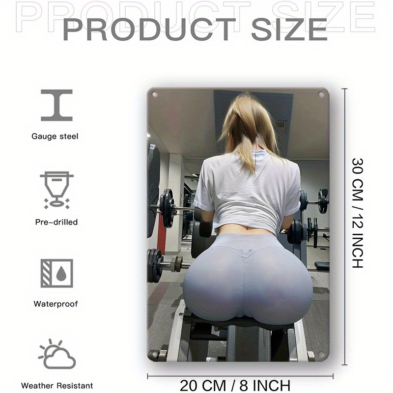 Home Gym Decor - Elegante Letrero Metálico Inspirado en el
