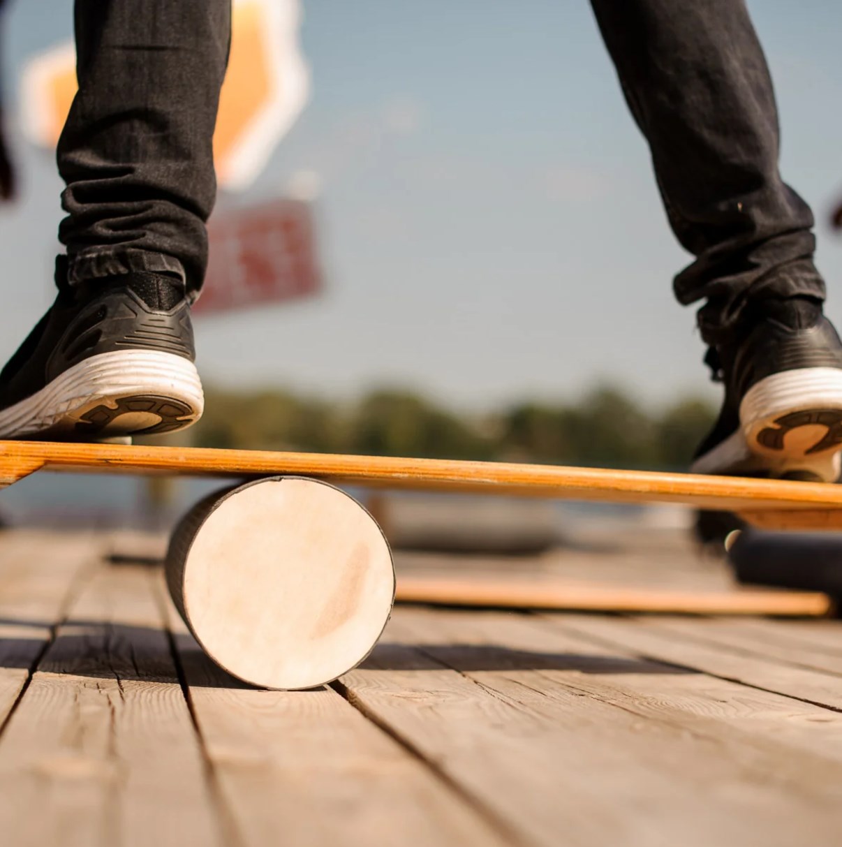 Wobble Board Balance - Tabla de Equilibrio de Madera para