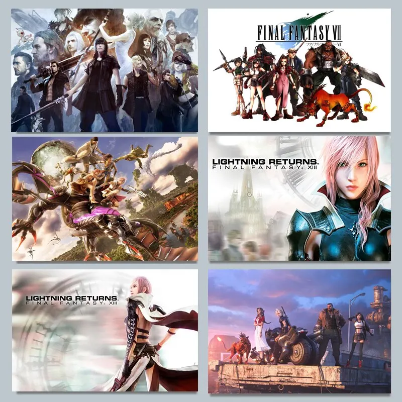 Home Gym Decor - Póster en lienzo de Final Fantasy