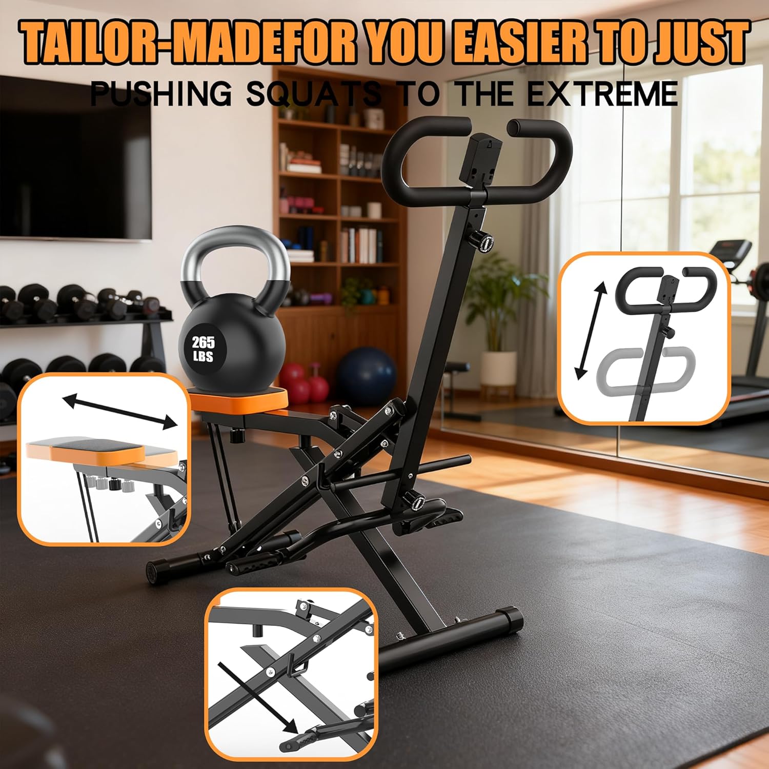 Home Gym With Leg Press - Máquina de Sentadillas para el Hogar,