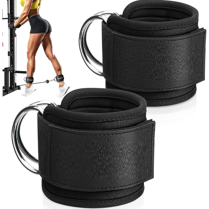 Leg Press Machine - Juego de 2 correas de tobillo