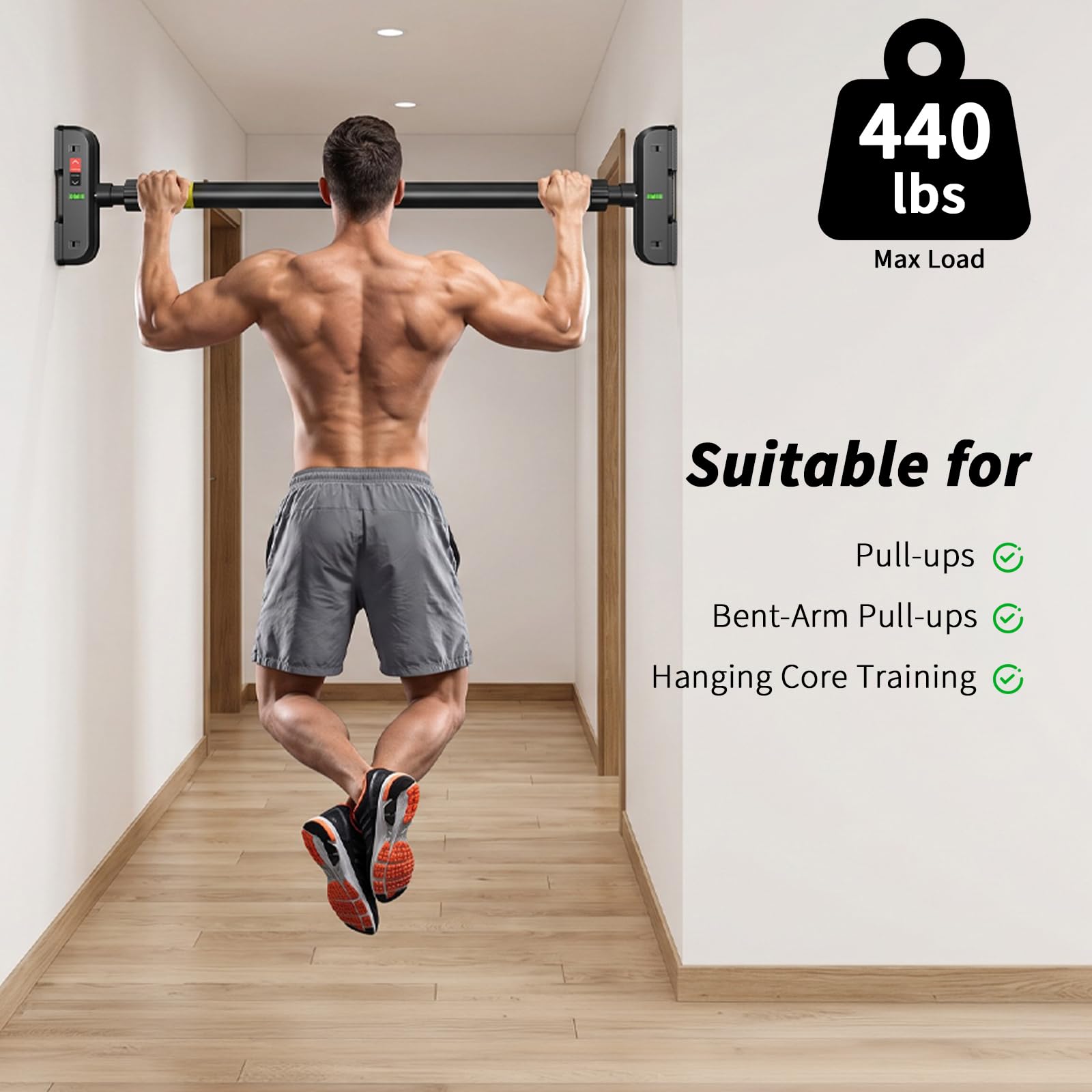 Suspension Trainer Door - Barra de dominadas para puerta, barra