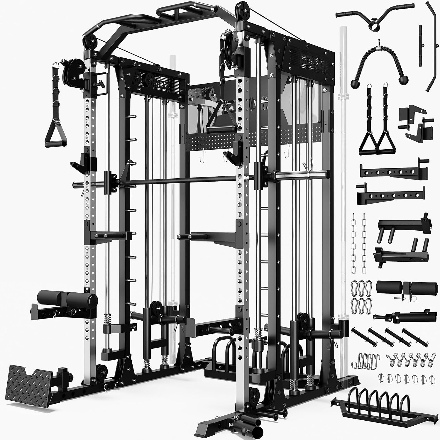 Home Gym With Leg Press - Máquina Smith SM4 con sistema de