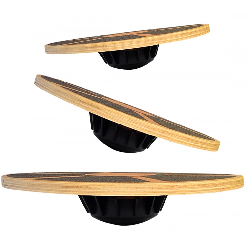 Wobble Board Balance - Tabla de Equilibrio de Madera Antideslizante