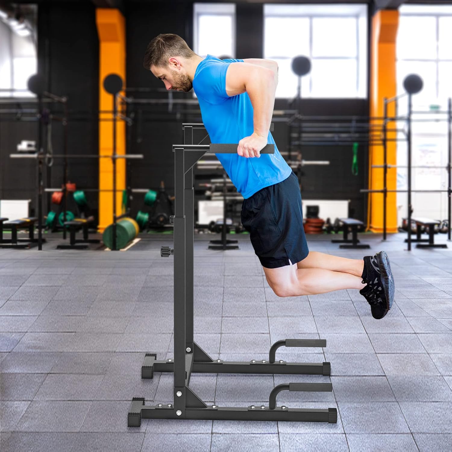 Barras Paralelas Metálicas par - Home Gym With Leg Press reseña y precio