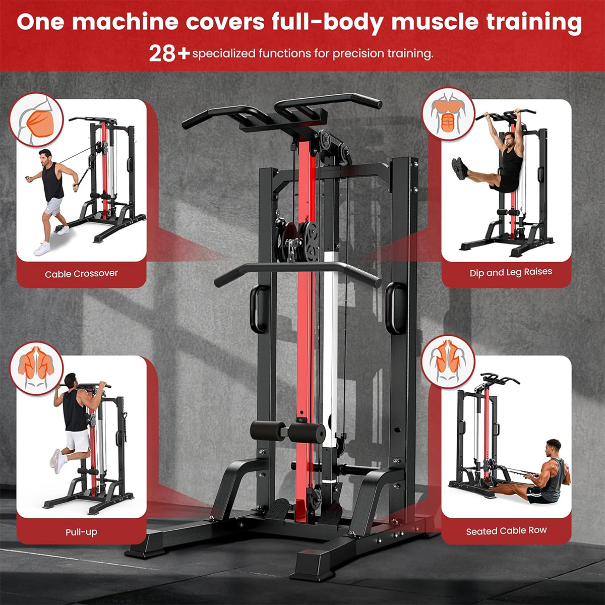 Máquina de Gimnasio Pooboo par - Home Gym Machine reseña y precio