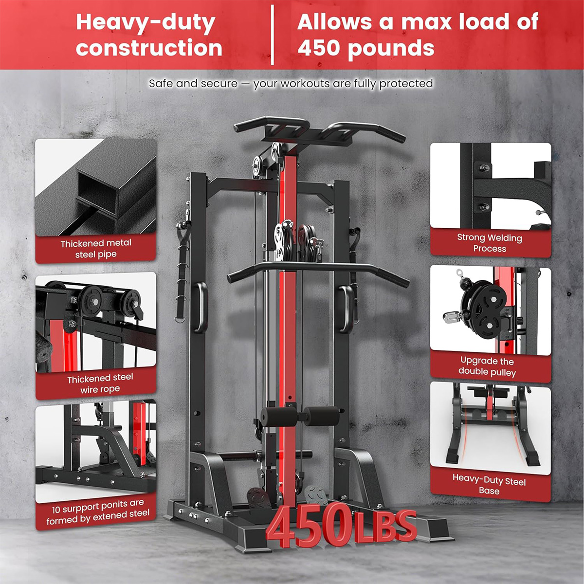 Máquina de Gimnasio Pooboo par - Home Gym Machine reseña y precio