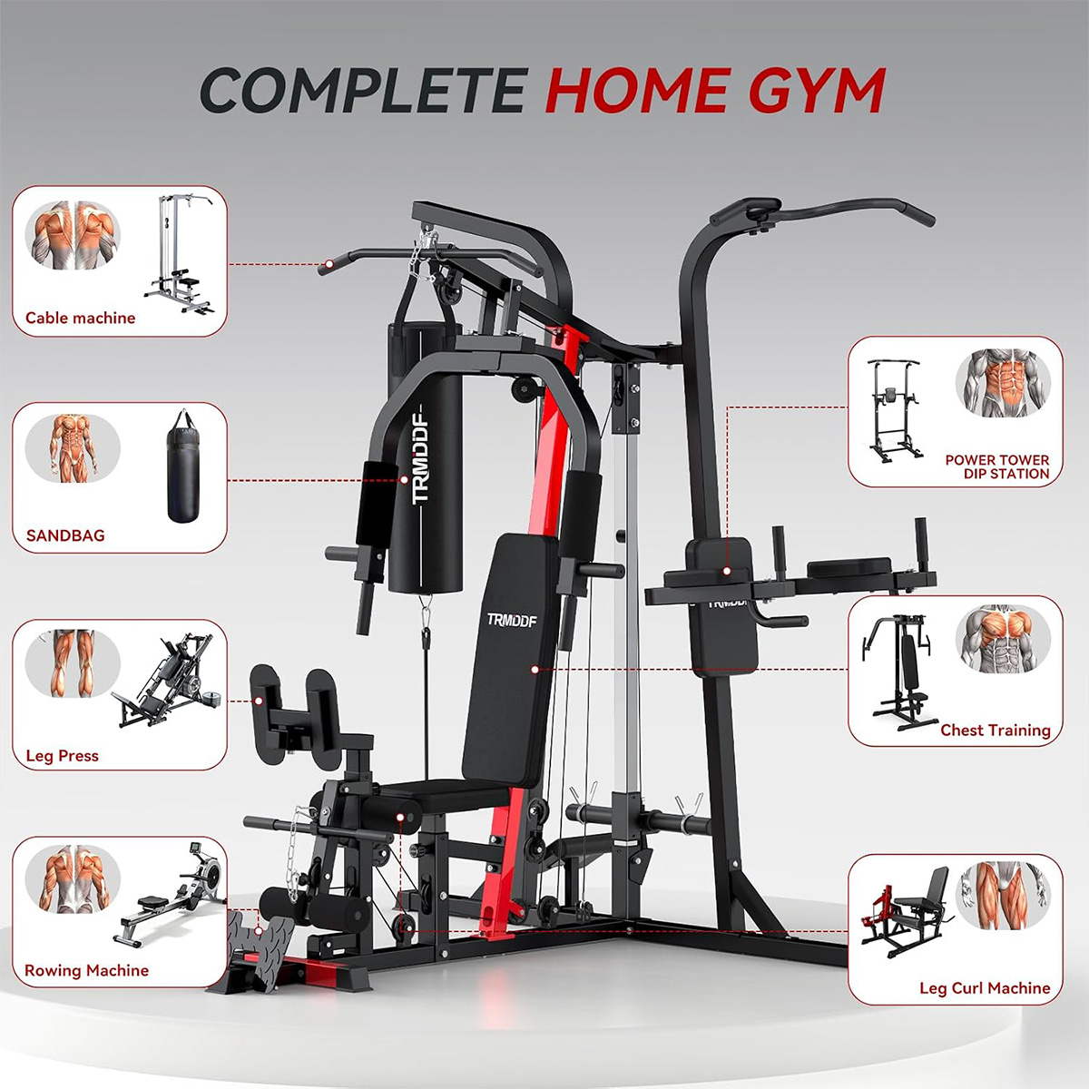 Equipo de gimnasio para el hog - Home Gym With Leg Press reseña y precio