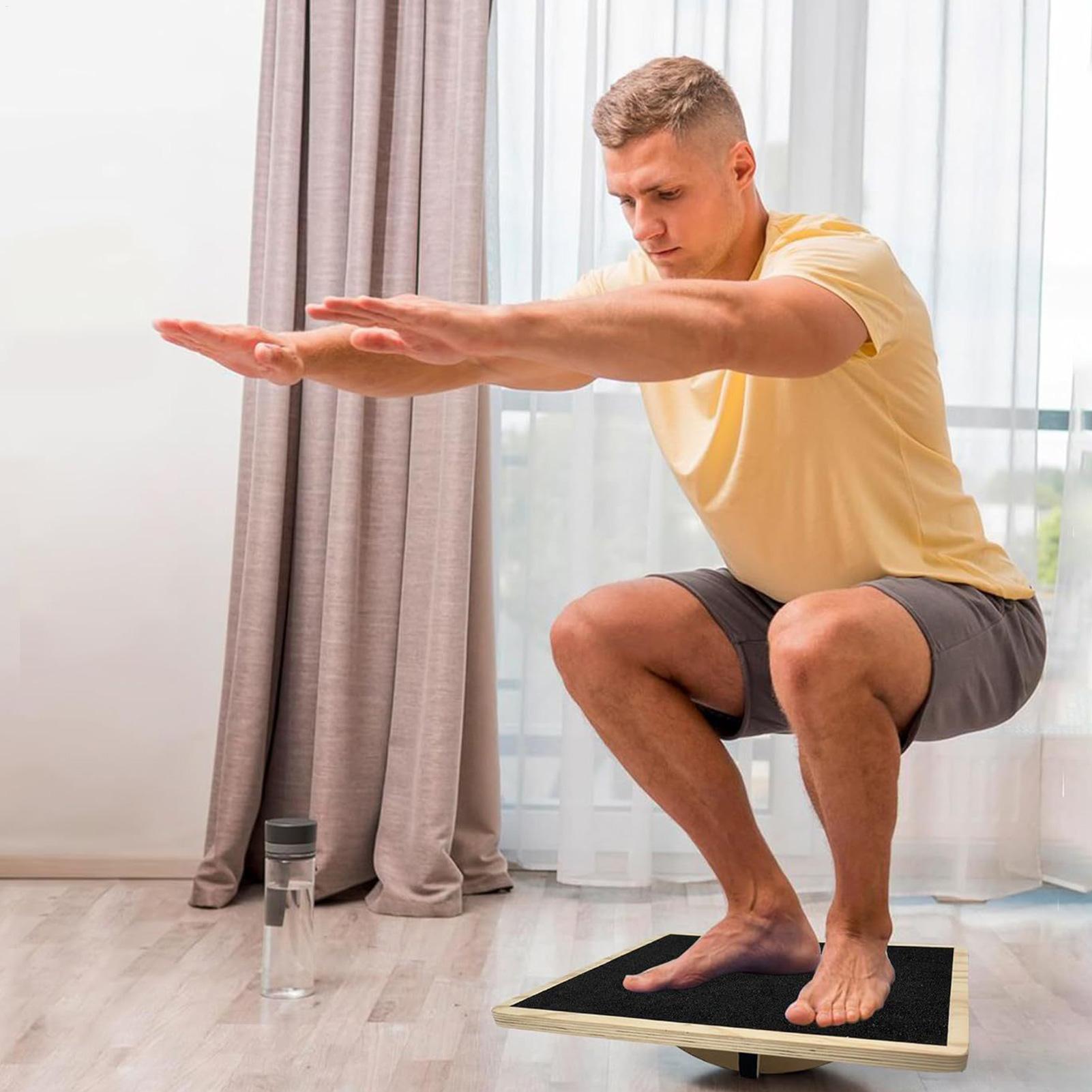 Tabla de equilibrio de madera  - Home Gym In Apartment reseña y precio
