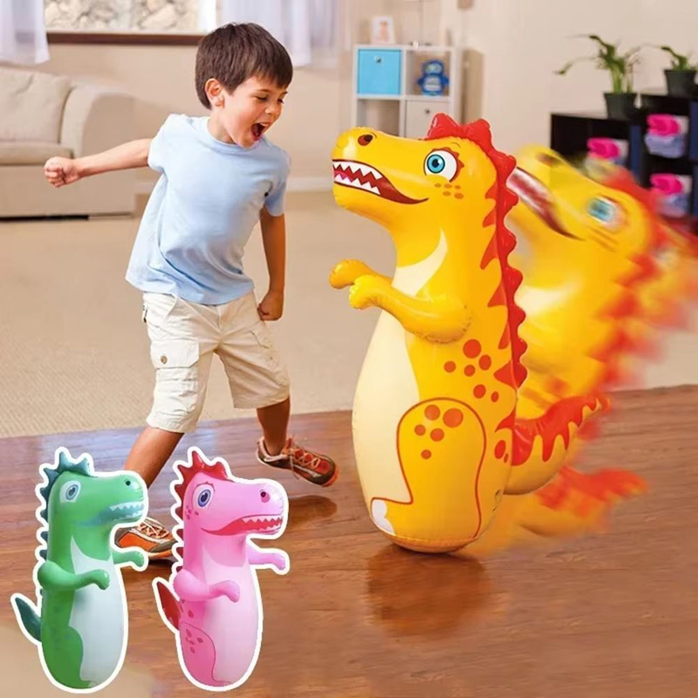 Saco de Boxeo Inflable de Dino - Boxing Bag Stand reseña y precio