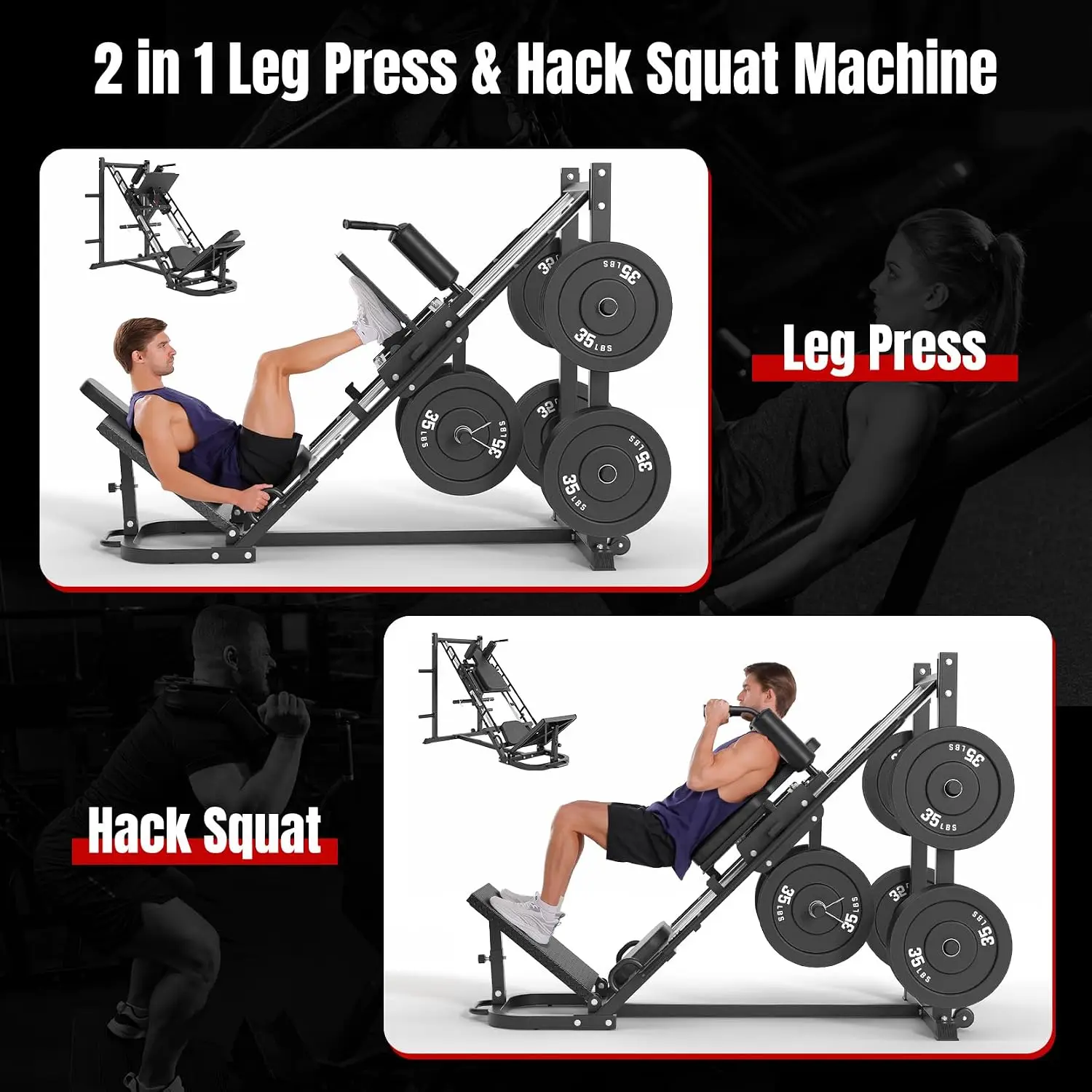 Máquina de prensa de piernas D - Home Gym With Leg Press reseña y precio