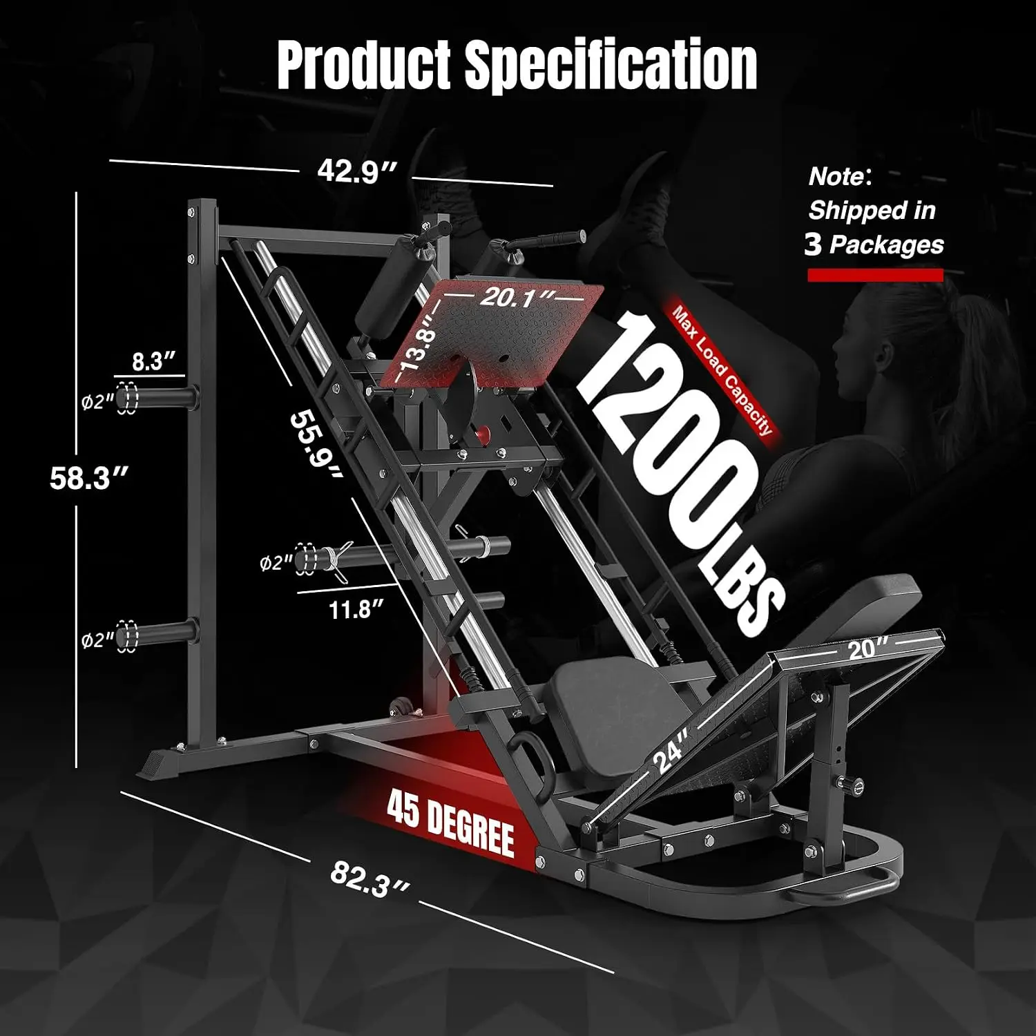 Máquina de prensa de piernas D - Home Gym With Leg Press reseña y precio