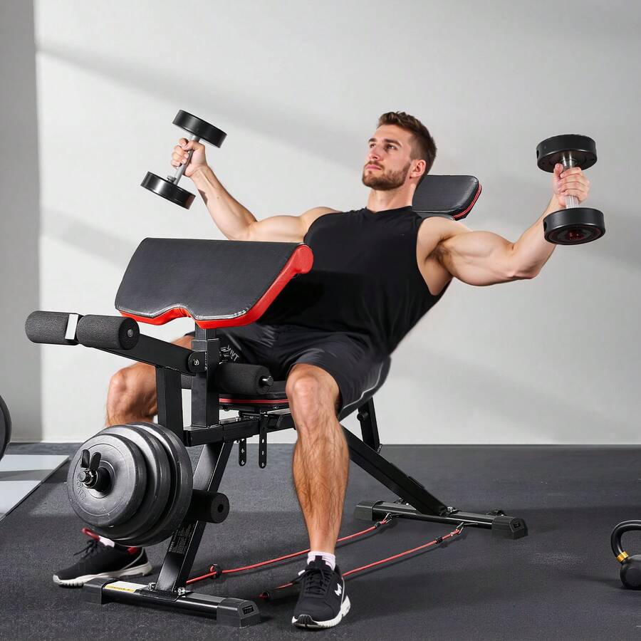 Banco de Pesas, Banco de Pesas - Home Gym With Leg Press reseña y precio