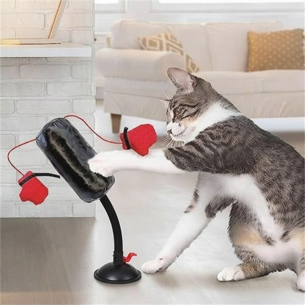 Juguete de boxeo para gatos co - Boxing Bag Stand reseña y precio