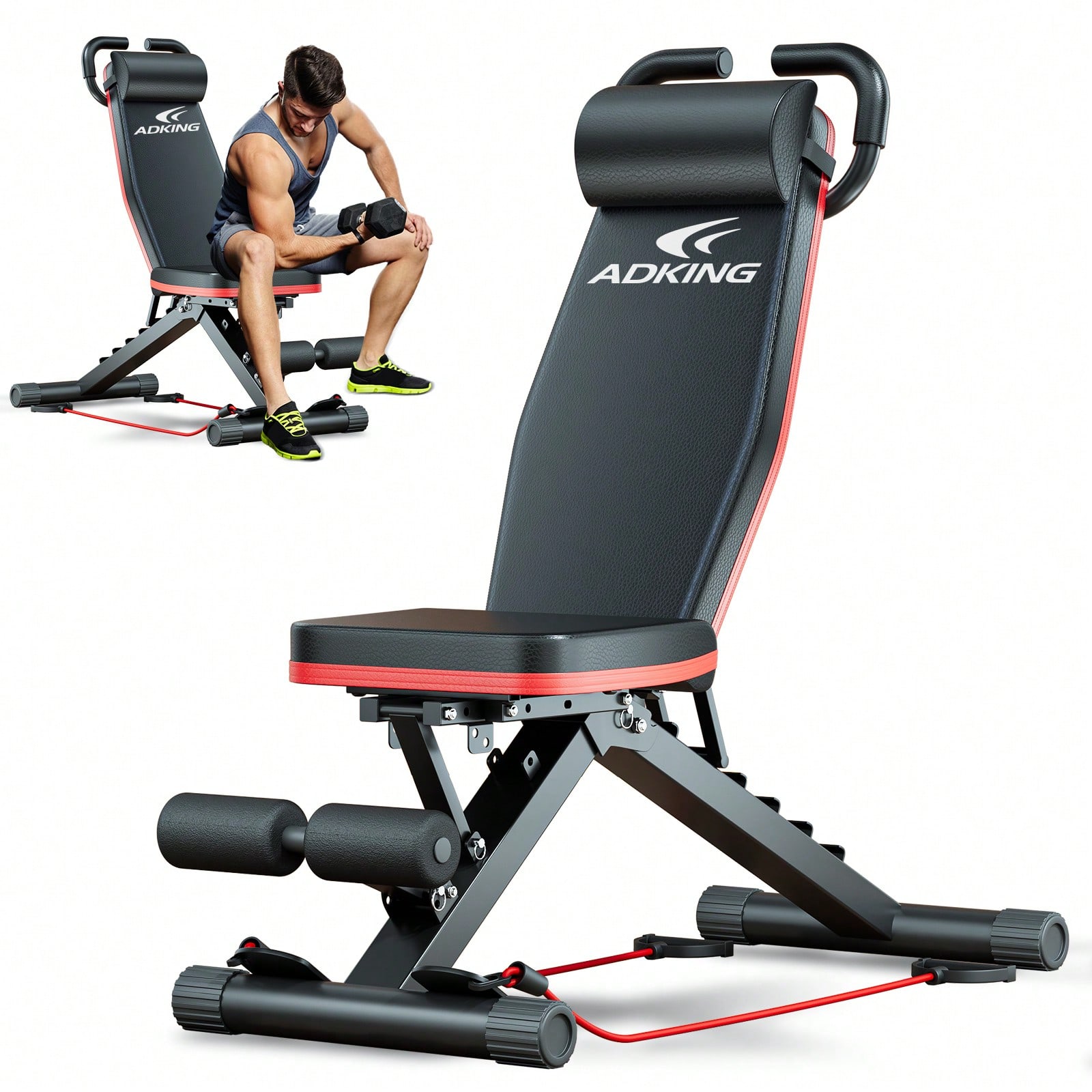 Banco de pesas estándar, set d - Home Gym With Leg Press reseña y precio