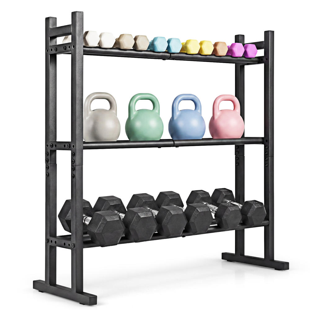 Estante para mancuernas de 3 n - Fitness Home Gym Equipment reseña y precio
