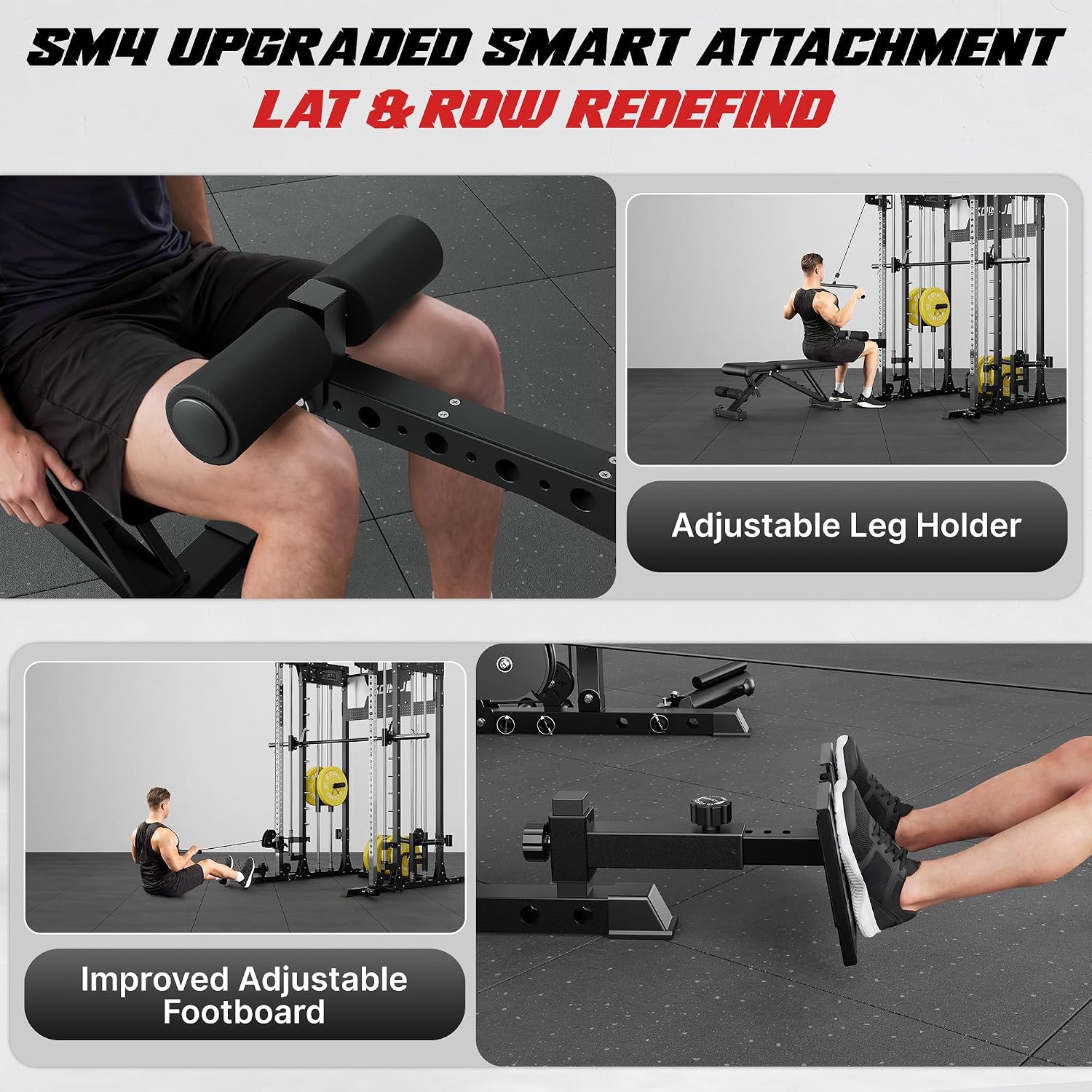Máquina Smith SM4 con sistema  - Home Gym With Leg Press reseña y precio