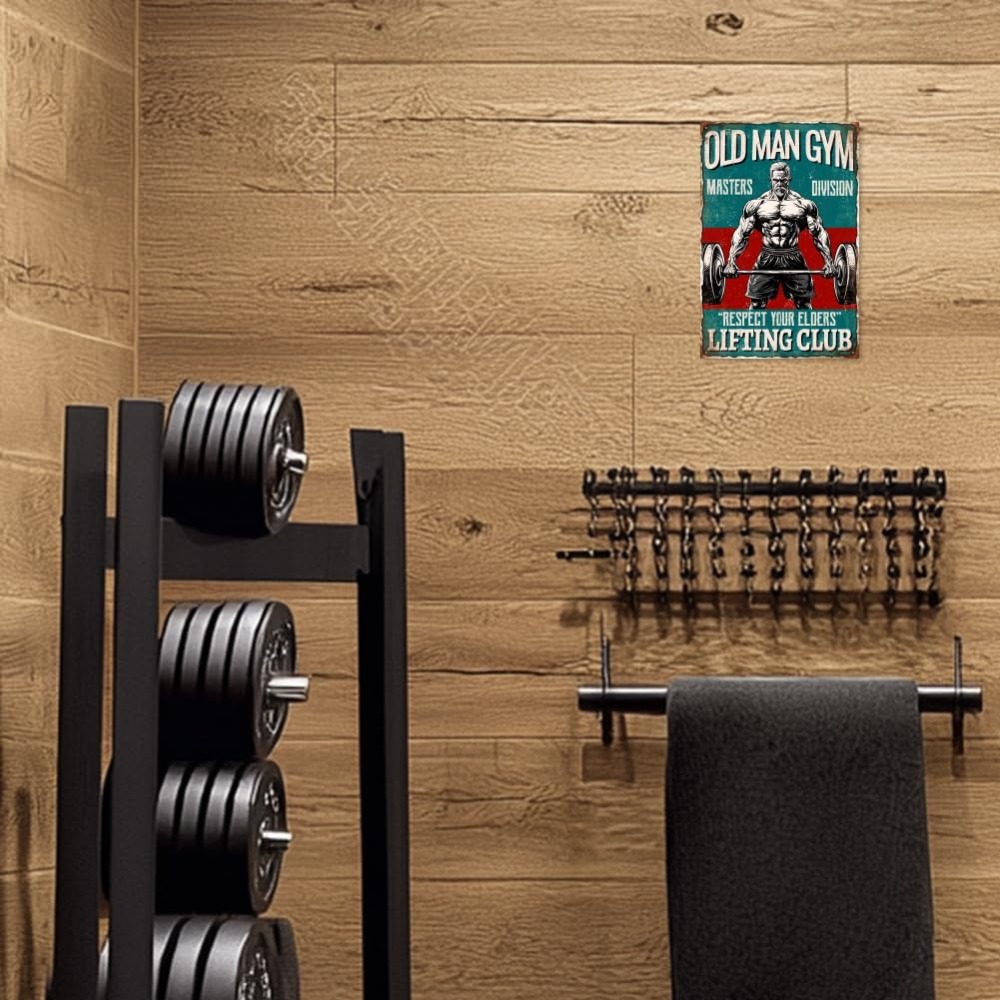Letrero Metálico Vintage de Gi - Home Gym Decor reseña y precio