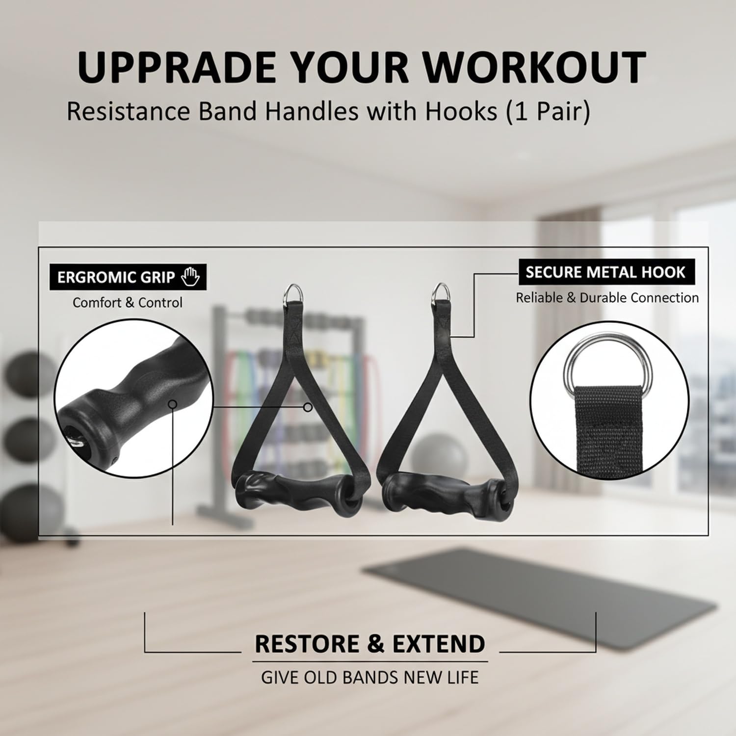 1 Par de Agarraderas Ergonómic - Leg Press Machine reseña y precio