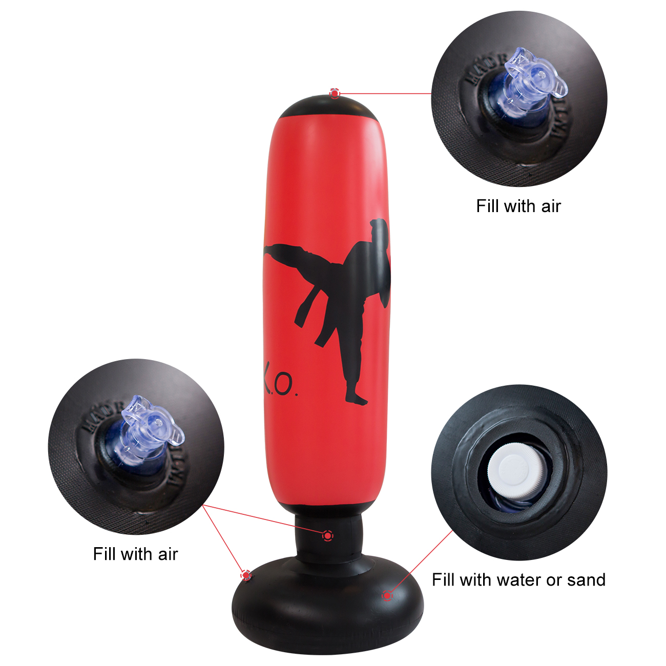 Bolsa de boxeo inflable indepe - Boxing Bag Stand reseña y precio