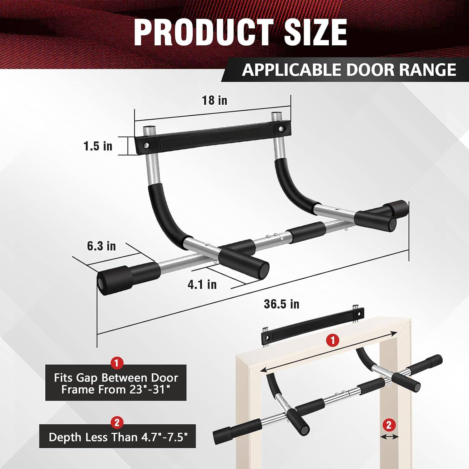 Barra de dominadas ajustable p - Suspension Trainer Door reseña y precio